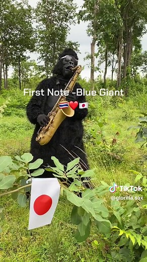 First Note - Blue Giant #firstnote #Bluegiant #glorilla #saxophone #musicians #Bigfoot #fyp #fypシ #แซกโซโฟน #นักดนตรี #เล่นดนตรี #กลอริล่า #ลิง #บิ๊กฟุต #พี่กลอริ #song #music #เพลง #ดนตรี