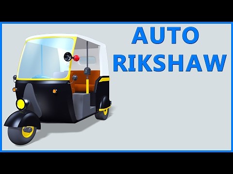 Auto Rickshaw Video | Tuk Tuk | Cartoon Animation | Kids Rhymes & Poems