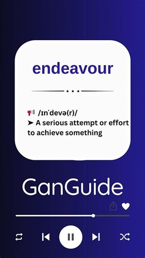 C1 English Word: ENDEAVOUR | Meaning & Pronunciation