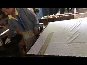 Block Printed Batik Process - Batik Cop - Batik Asli Malaysia