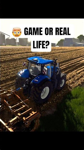 🚜 New Holland T7 in the Most Beautiful FS25 Reshade Setup! 🤯#shorts