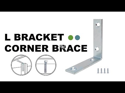 Corner Brackets with Screws, Brackets Joint Fastener for Wood 3"X3/4"| HOWTOOL Hardware