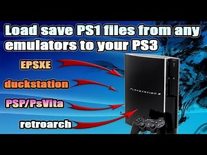 How to convert and load your PS1 save files from any emulators to PS3