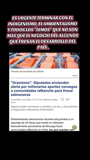 Se supo todo . Platas extranjeras entregadas a indigenistas , con el propósito de frenar proyectos .