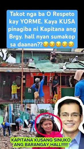 Legend kapitana! Kusang PINAGIBA ang Brgy. hall na SUMAKOP sa KALSADA | Yorme natutuwa | Yorme isko.