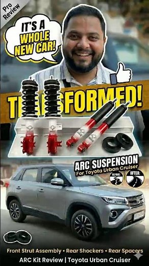 Brezza Suspension Upgrade | ARC Suspension Kit Review | Toyota Urban Cruiser Ride Improvement
