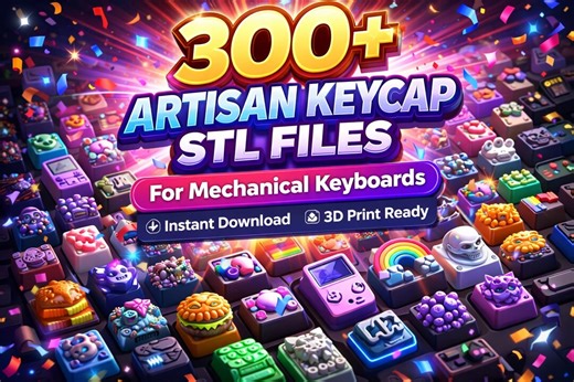 300  Artisan Keycap STL Bundle – Custom 3D Printing MX Keycaps (digital Download) - Etsy