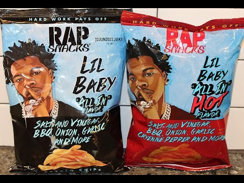 Rap Snacks Potato Chips Lil Baby “All In” Flavor & “All In” Hot Flavor Review