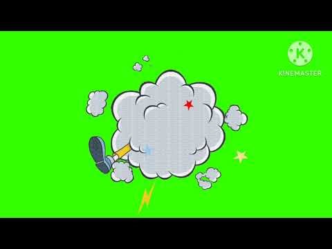 Fight cloud green screen 