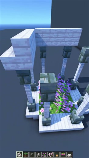 Quick & Easy Minecraft Decoration Idea | Survival Build Tips #shorts