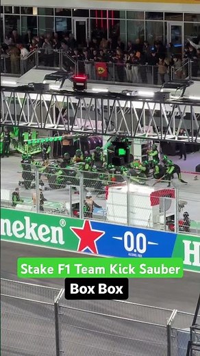 "BOX, BOX!" SUPER FAST pit stop by Stake F1
