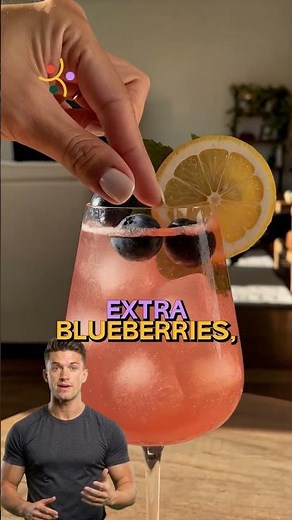 Blueberry Lemon Spritz Mocktail Recipe! 🫐 🍋