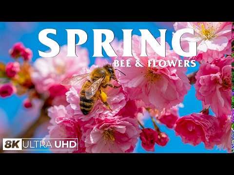 Springtime Magic 4K – Busy Bees & Blooming Gardens 🌷 A Symphony of Nature