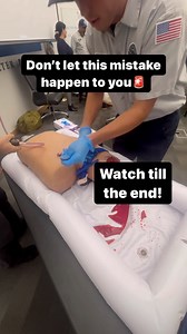 *** Educational post using simulated blood in a mannequin*** Can you spot the mistakes here? Share your thoughts so we can all learn from each other! 💪 | Traumapak