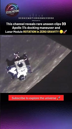 Apollo 11 in Zero Gravity 🤯 Rare Docking Maneuver You Rarely See 🚀🌕