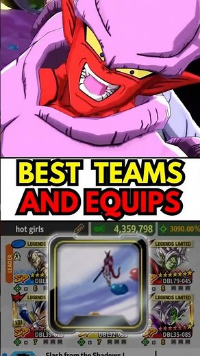 🔥15 SEC BEST TEAMS & EQUIPMENT GUIDE LF SUPER JANEMBA (Dragon Ball Legends) #dblegends #dbl