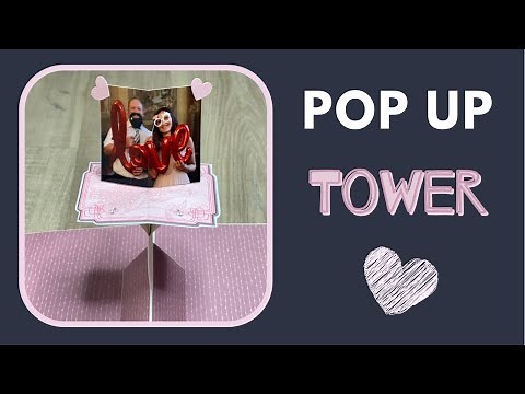 Pop Up Tower Card 💟 Scrapbook Ideas | Tutorial by Tanu Creative
