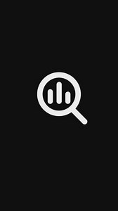 Search insight icon outline simple animation. Icon simple animated vertical concept on black and white background.