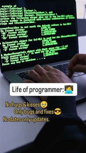 Life Of A Programmer 🖥️💔 No Love , Only Bugs 😅 #coding #shorts #programming