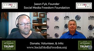 Jason Fyk of Social Media Freedom named VFAF Veterans for Trump Hero Of The Month November 2023