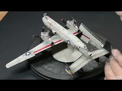 E-2C ホークアイ ハセガワ 1/72 を可動折畳翼に改造