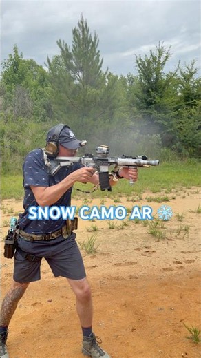 Snow Camo AR-15 SBR Build ❄️🔥 #Shorts
