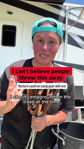 Restore Rusty Camping Cast Iron Pie Irons Quickly