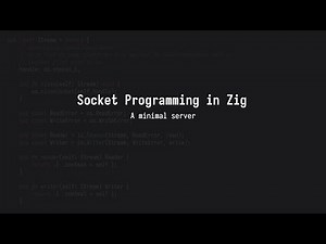 Socket programming in Zig
