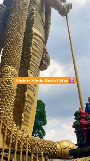 The Hindu god of war, Lord Kartikeya/Murugan in a 400-million-year-old limestone hill in Malaysia