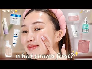 How to Layer Your FULL Skincare Routine with Viral Korean Skincare 2025! AM & PM