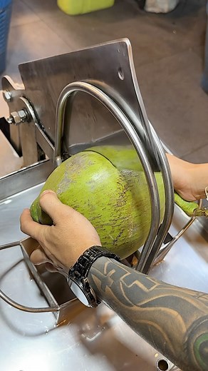 5M views · 395 reactions | You Must Try Fresh Coconut Meat in Thailand (with coconut machine) #coconutmeat #fyp #viral | Travelicious | Facebook
