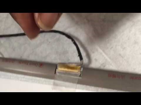 How to remove 40 pin connector cable from Dell Inspiron LCD screen