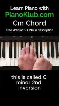Learn the C-minor chord on piano - quickly