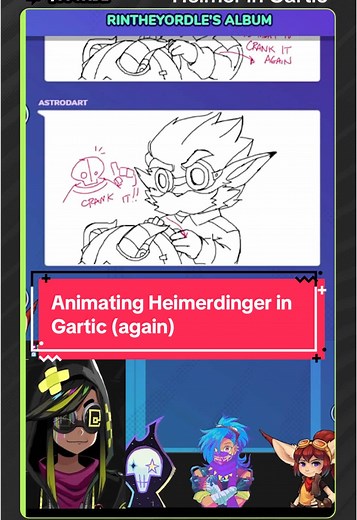 Heimerdinger in Gartic Phone: A Fun Animation