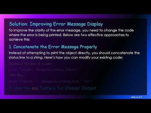 Troubleshooting LWP::UserAgent in Perl: Decoding Cryptic Error Messages