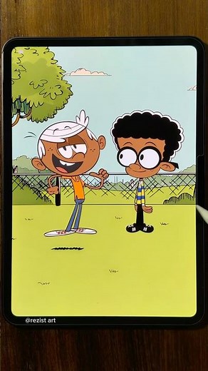 Lincoln Loud’s transformation 💙 #loudhouse #art #digitalart #shorts