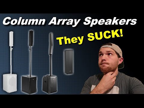 😱 My Review on column array speakers [Turbosound IP300, EV evolve 50, RCF evox 8 j8]