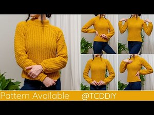 How to Crochet a Turtleneck Sweater | Pattern & Tutorial DIY