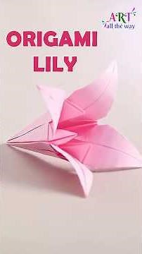 How to Make an Origami Lily | Easy Paper Flower Tutorial for Beginners