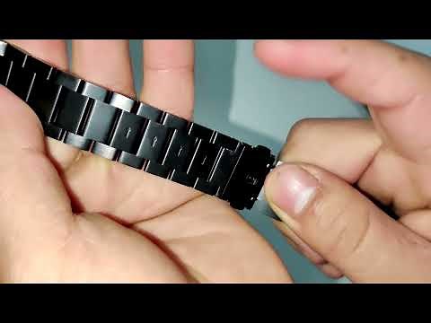 How to adjust a link strap for your watch.