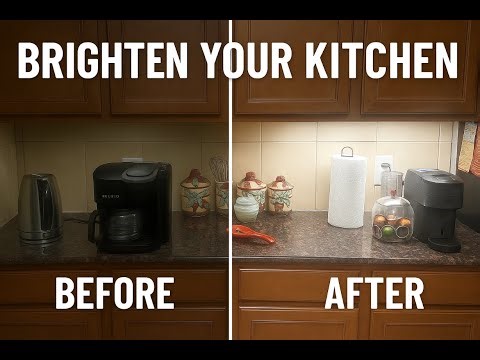 ✨ Brighten Your Kitchen With This Easy Under-Cabinet Lighting Install