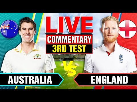 🔴Live: Australia vs England | 3rd Test | Live Cricket Score & Commentary