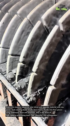 Heavy-Duty Industrial Rotor in Action! Extreme Material Processing!
