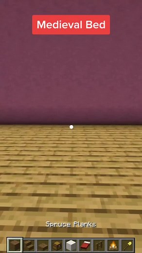 Building a Medieval Bed in Minecraft