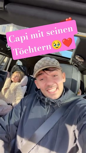 Capital bra mit seinen kleinen Töchtern🥹❤️ #capitalbra #cute #family