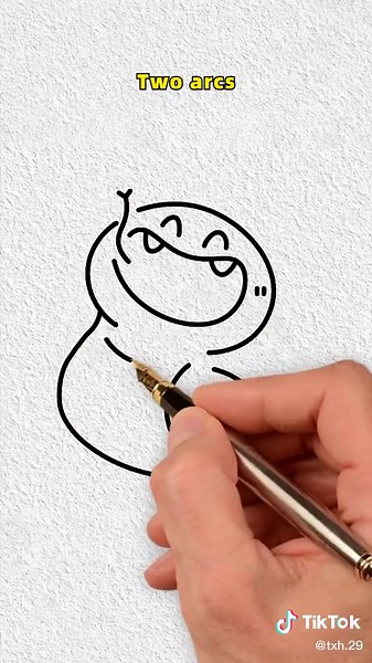 Cómo dibujar pequeñas serpientes con letras
