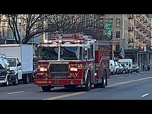**AIRHORN** FDNY Squad 41 responding urgently to a fire