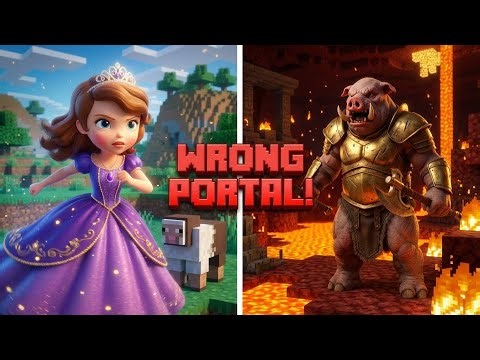 Sofia Plays MINECRAFT in REAL LIFE! 🟩⛏️ Hyper Realistic Adventure | Sofia the First Animation
