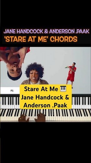 Learn Stare At Me piano chords - Jane Handcock & Anderson .Paak #andersonpaak #rnbsoul