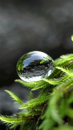 Cold Stream Macro — Water Threading Mossy Stones #natureshorts #sunset #nature